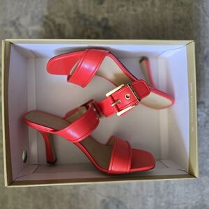 MK Michael Kors Colby Heeled Sandal Kitten Heel Sz 7
